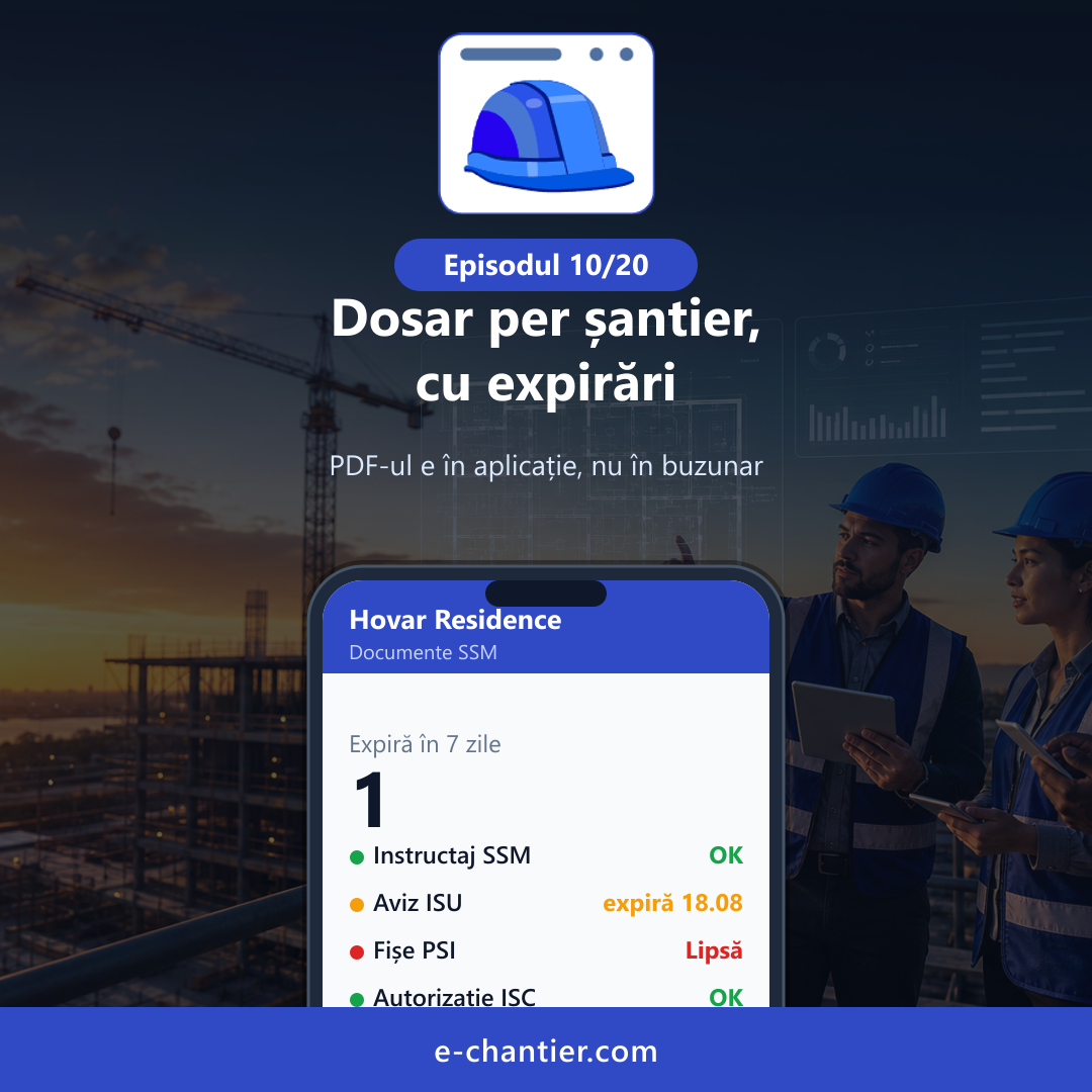 Dosar SSM cu expirări
